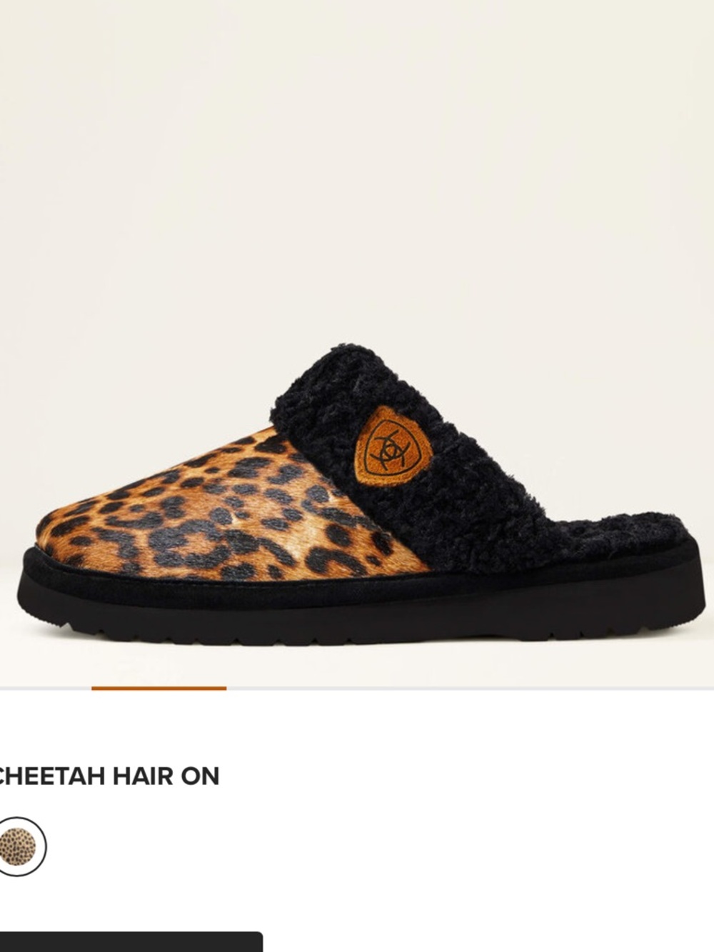 Ariat cheetah slippers